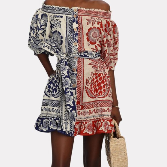 Farm Rio Dresses & Skirts - New with Tags FARM RIO Pineapple Garden Mini Dress in Size Medium